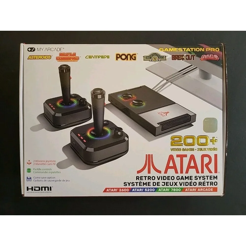 Atari Gamestation Pro Video Game My Arcade 200+ Games